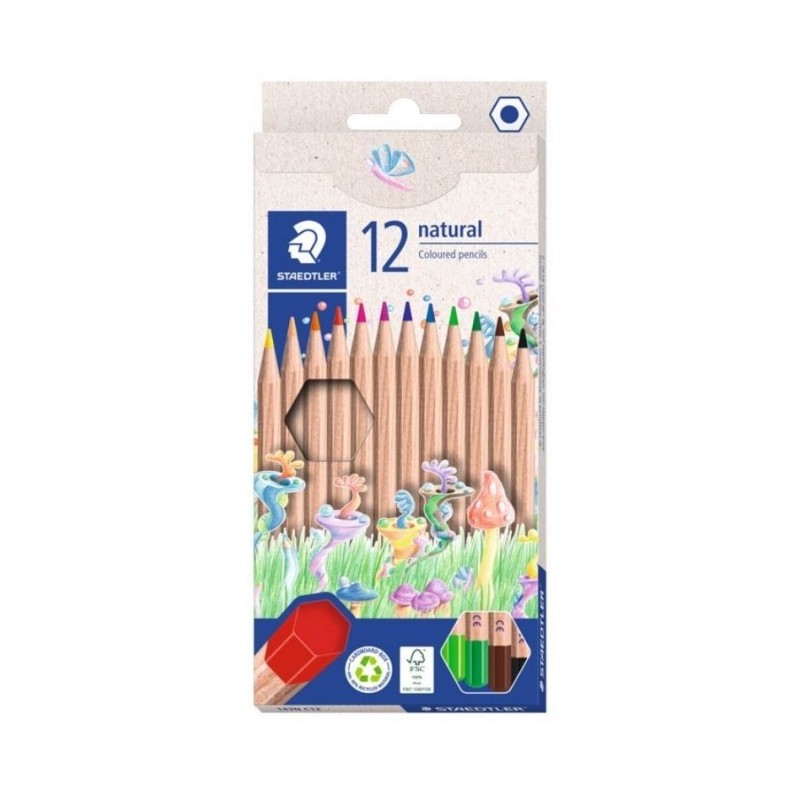 LAPIZ COLOR NATURAL 12 UDS STAEDTLER