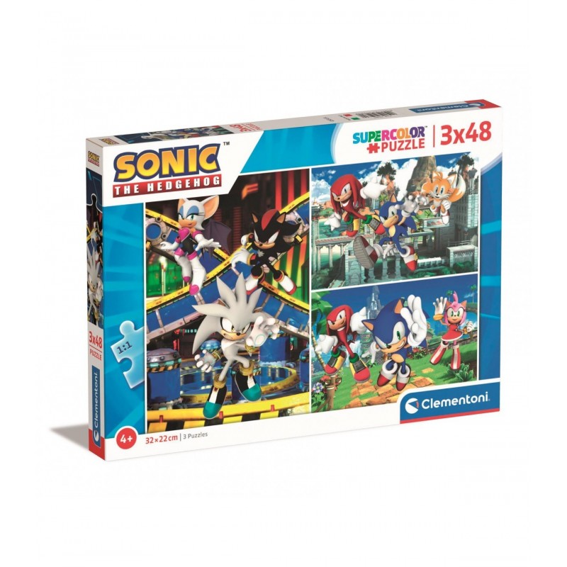 PUZZLE SONIC 3x48 PIEZAS