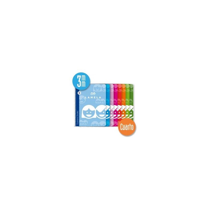 LAMELA BLOCK CUARTO 40 hojas 3mm ANILLAS