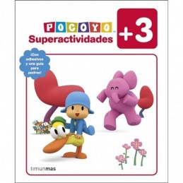 POCOYO SUPERACTIVIDADES +3 CON ADHESIVOS Y GUIA