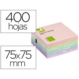 BLOC DE NOTAS  Q-CONNECT 76x76 PASTEL CON 400H