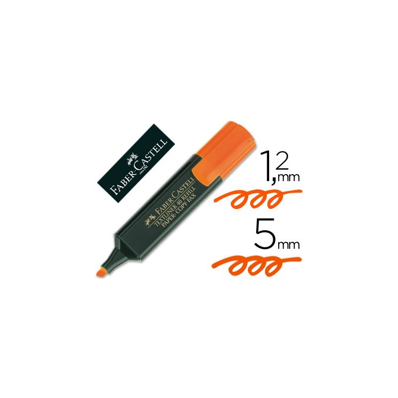 MARCADOR FABER FLUOR NARANJA