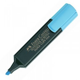 MARCADOR FABER FLUOR AZUL