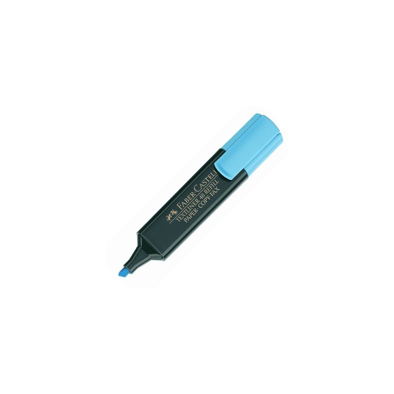 MARCADOR FABER FLUOR AZUL