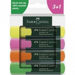 PACK 3+1  MARCADORES FLUOR FABER-CASTELL