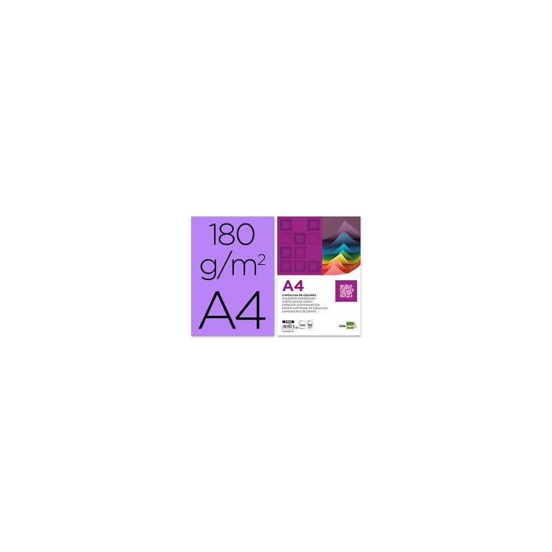 CARTULINA LIDERPAPEL 50x65cm 180G/M2 FUCSIA