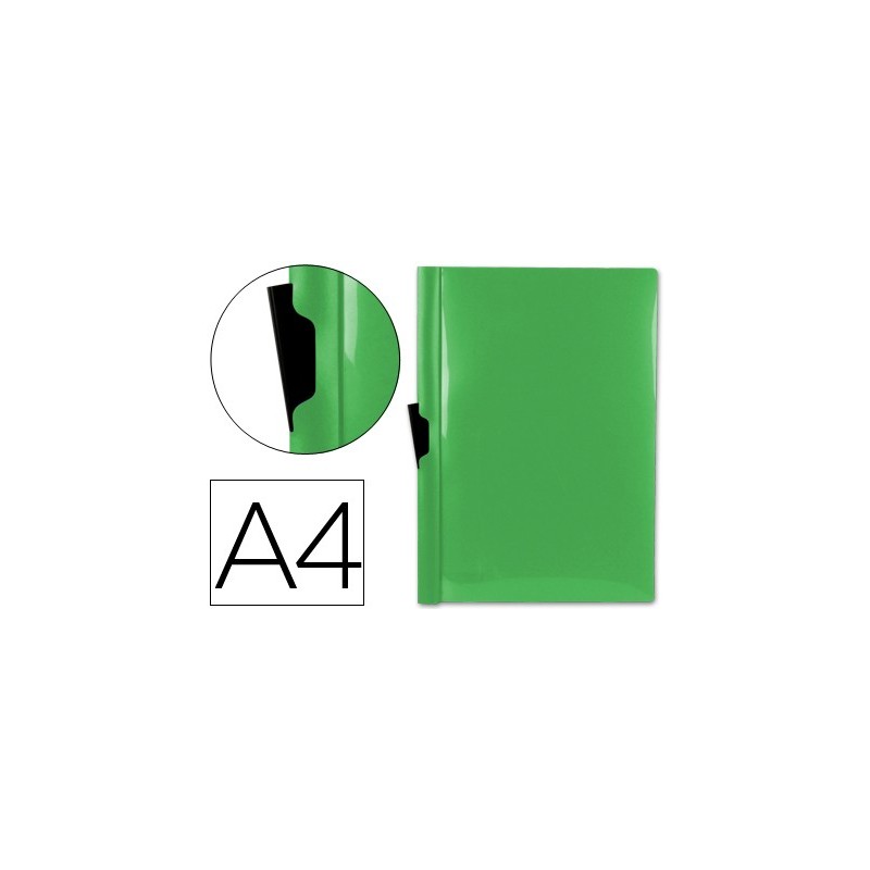 CARPETA LIDERPAPEL DOSSIER PINZA LATERAL A4 VERDE