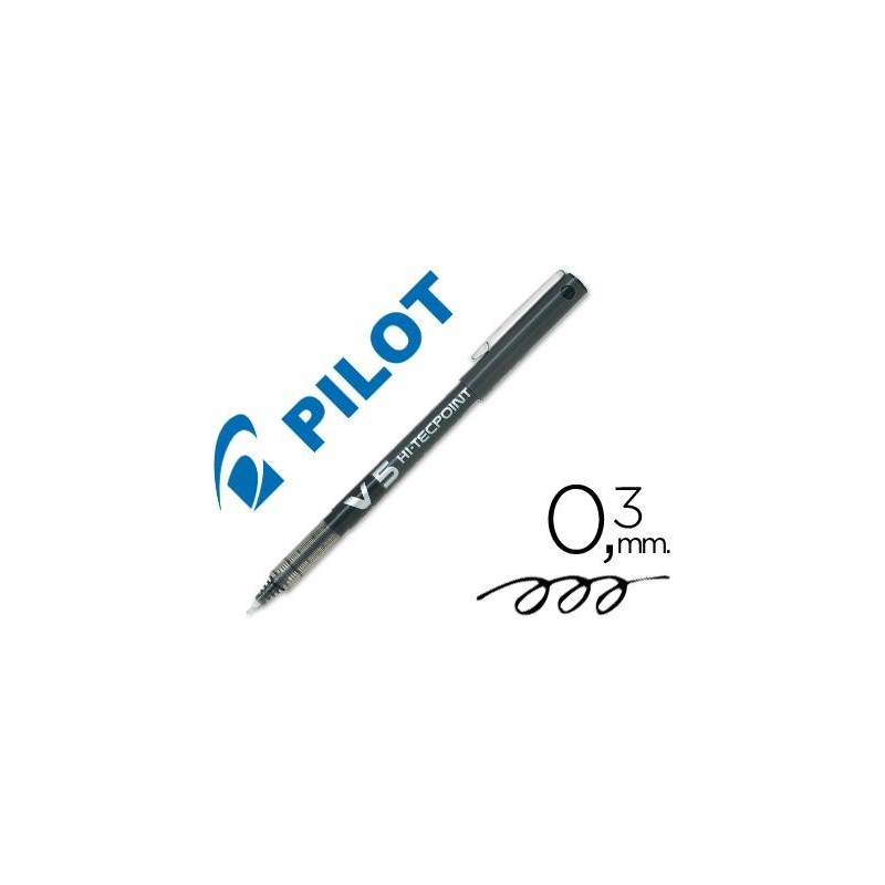 ROTULADOR PILOT V-5 TINTA LIQUIDA NEGRO