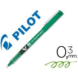 ROTULADOR PILOT V-5 TINTA LIQUIDA VERDE