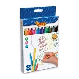 ESTUCHE 24 ROTULADORES JOVI COLORES