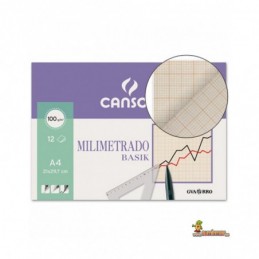 PAPEL MILIMETRADO GUARRO 210x297 12 HOJAS