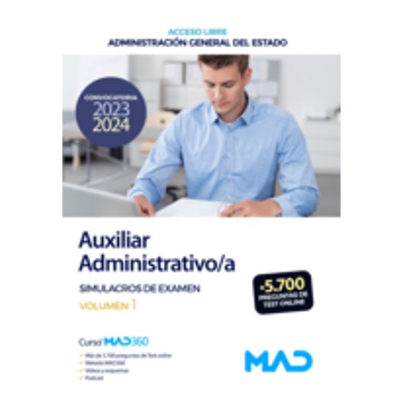 AUXILIAR ADMINISTRATIVO/A ACCESO LIBRE SIMULACRO E