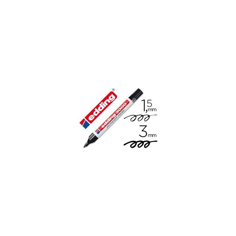 ROTULADOR EDDING 3000 PERMAN NEGRO