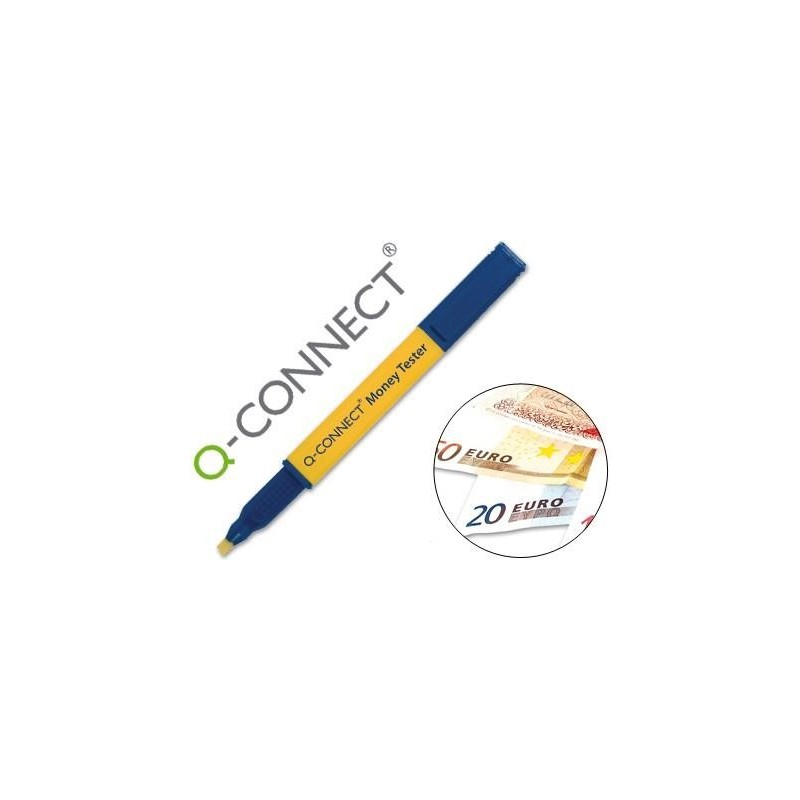 ROTULADOR Q-CONNECT MONEY TESTER DETECTOR BILLETES