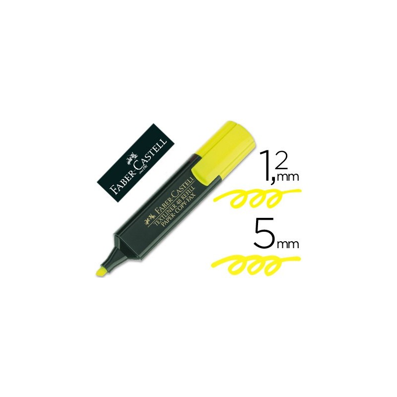 MARCADOR FABER FLUOR AMARILLO