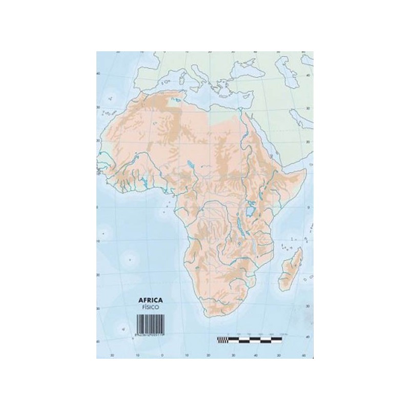 MAPA MUDO AFRICA FISICO