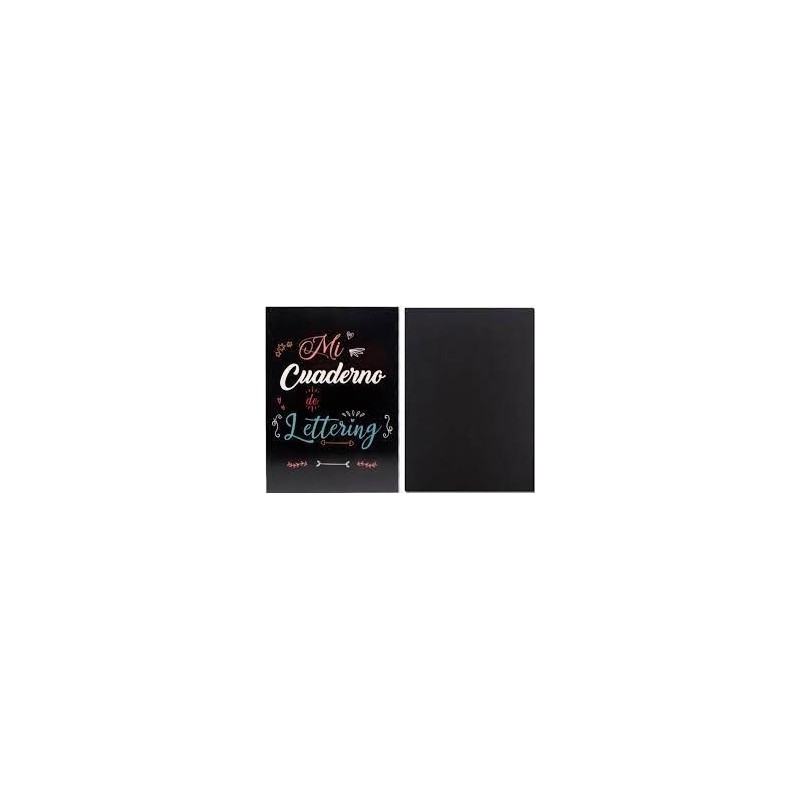 CUADERNO DE LETTERING A4 50H NEGRAS 80GR