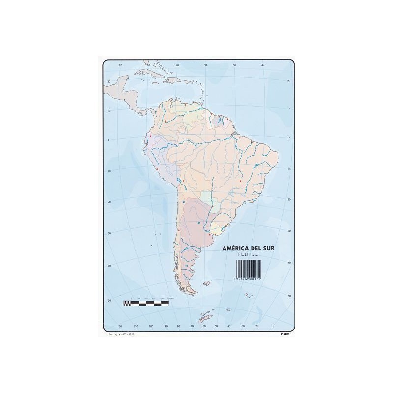 MAPA MUDO AMERICA DEL SUR POLITICO