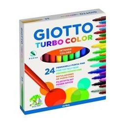 ROT/COLORES GIOTTO TURBO COLOR 24 UDS LAVABLES