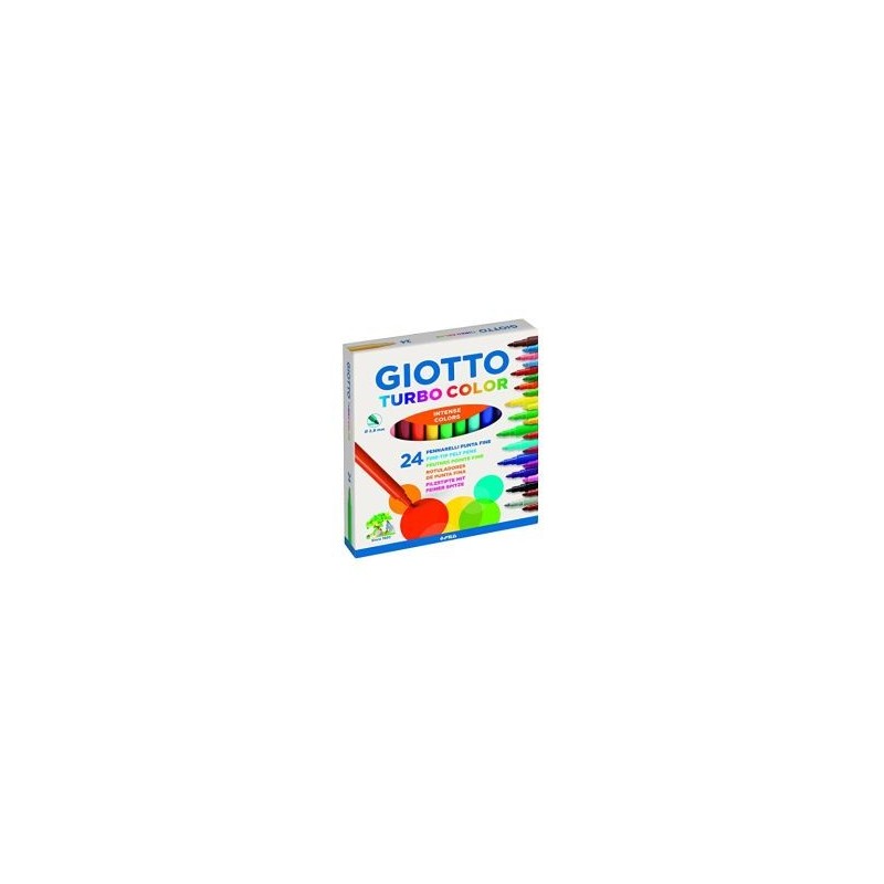 ROT/COLORES GIOTTO TURBO COLOR 24 UDS LAVABLES