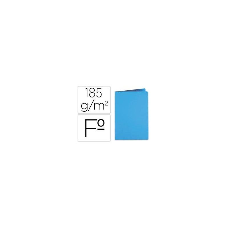 SUBCARPETA LIDERPAPEL FOLIO CELESTE INTENSO 180G/M