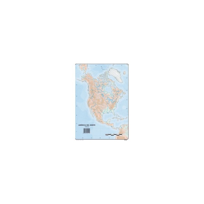 MAPA MUDO AMERICA NORTE FISICO