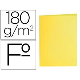 SUBCARPETA LIDERPAPEL FOLIO AMARILLO INTENSO 180GM