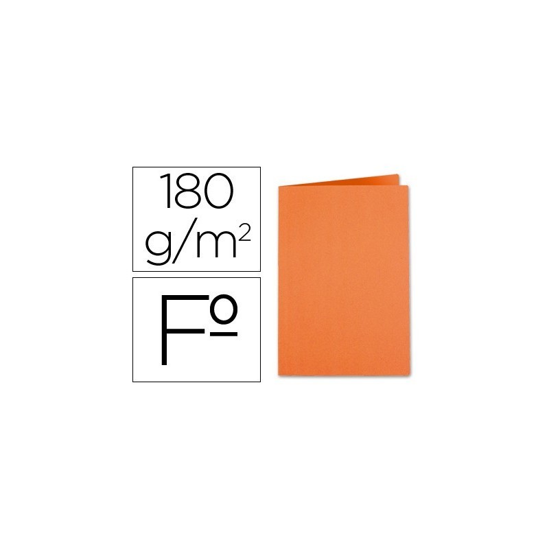 SUBCARPETA FOLIO NARANJA INTENSO 180GR M2