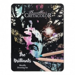 ESTUCHE METALICO 12 LAPICES MEGACOLOR METAL