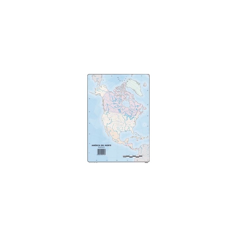 MAPA MUDO AMIERICA NORTE POLITICO