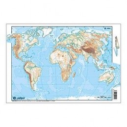 MAPA MUDO 4 COL 33X23 MUNDI