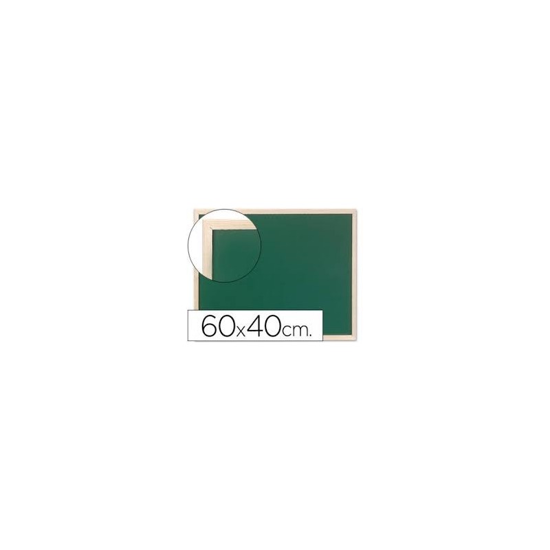 PIZARRA VERDE Q-CONNECT MARCO DE MADERA 40x30cm