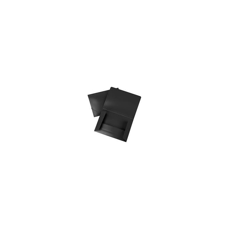 CARPETA LIDERPAPEL GOMAS SOLAPAS A5 NEGRA OPACO