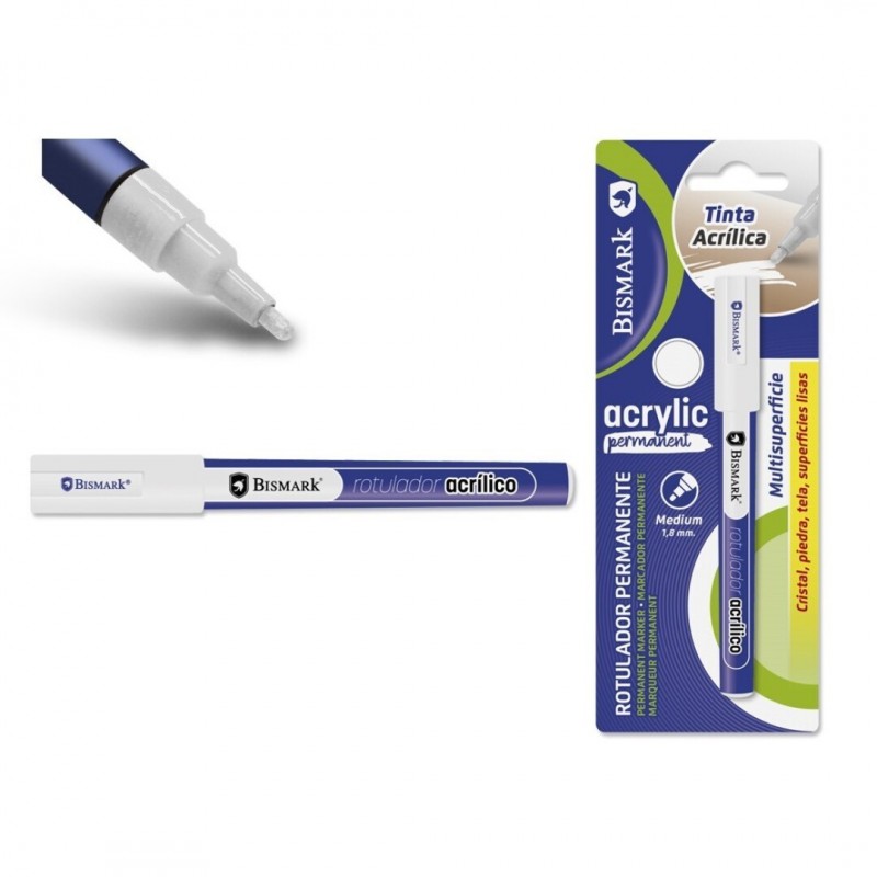 ROTULADOR PERMANENTE TINTA ACRILICA BLANCO