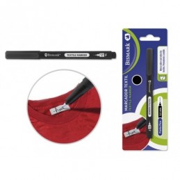 ROTULADOR PERMANENTE TEXTIL COLOR NEGRO 0.6MM