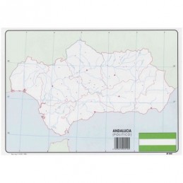 MAPA MUDO ANDALUCIA POLITICO