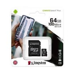 MEMORIA SD MICRO 64GB CLASE 10 KINGSTON CANVAS