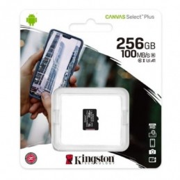 MEMORIA MICRO SD KINGSTON 256GB CANVAS CLASE 10
