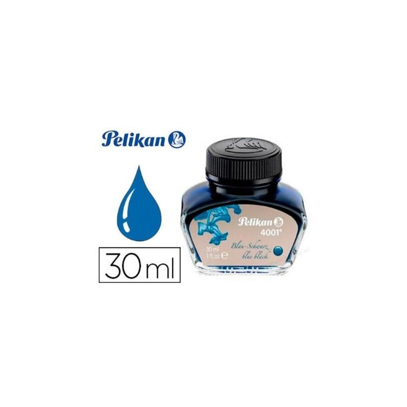 TINTERO PELIKAN 4001 30ML AZUL NEGRO