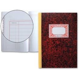 LIBRO FOLIO 100 HOJAS DEBE Y HABER MIQUELRIUOS