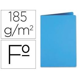SUBCARPETA LIDERPAPEL FOLIO CELESTE INTENSO 180G/M
