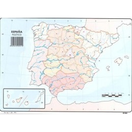 MAPA MUDO ESPAÑA POLITICO