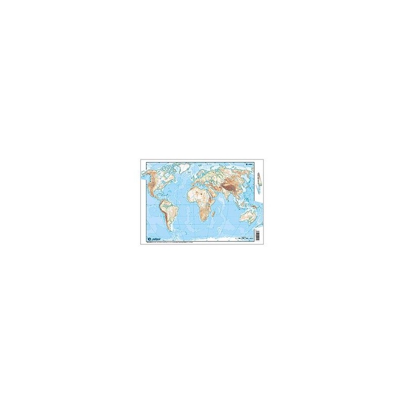 MAPA MUDO 4 COL 33X23 MUNDI