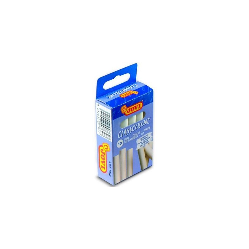 CAJA 10 TIZAS ANTIPOLVO JOVI BLANCAS