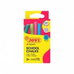 CAJA 10 TIZAS ANTIPOLVO JOVI COLORES