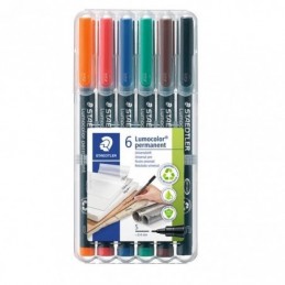 ROTULADOR LUMOCOLOR 313 WP6 SUPERFINO B/6 SURTIDOS