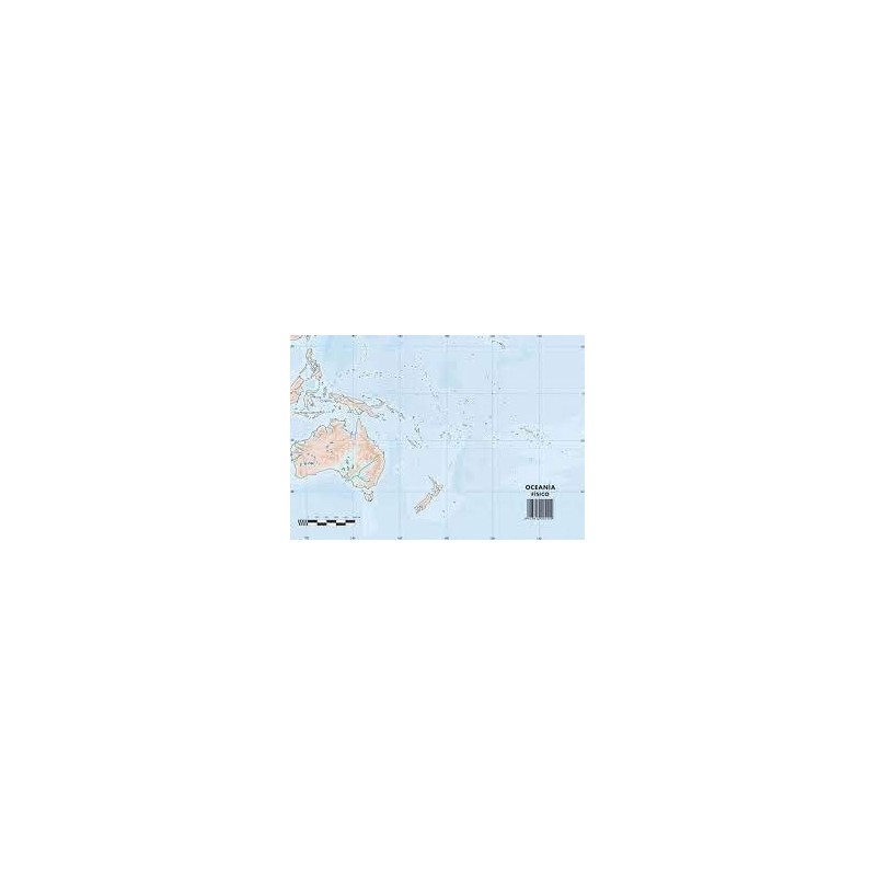 MAPA MUDO OCEANIA FISICO