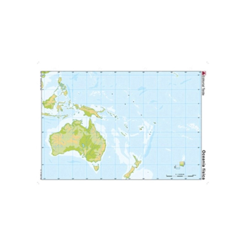 MAPA MUDO OCEANIA POLITICO