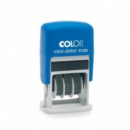 MINI SELLO FECHADOR 4MM MODELO S120 AZUL TINTA NEG