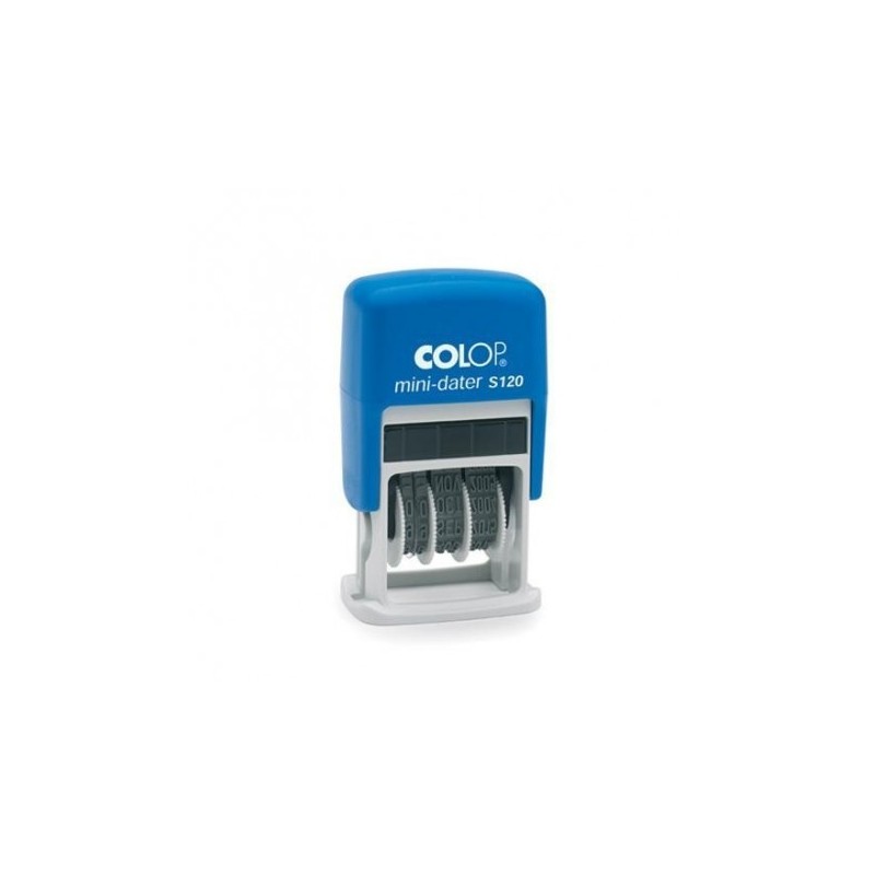 MINI SELLO FECHADOR 4MM MODELO S120 AZUL TINTA NEG